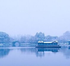 一日游杭州西湖雪景